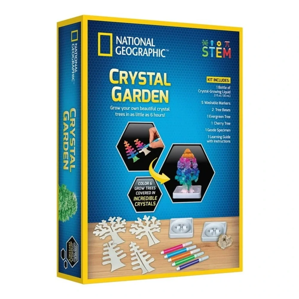 NATIONAL GEOGRAPHIC Crystal Growing Garden Grow Two Crystal Trees in Just 6 Hour